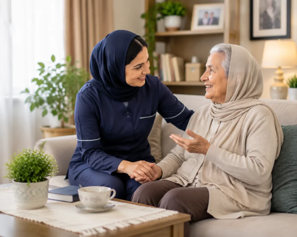 گفتوگوی پرستار با سالمند برای کاهش احساس تنهایی