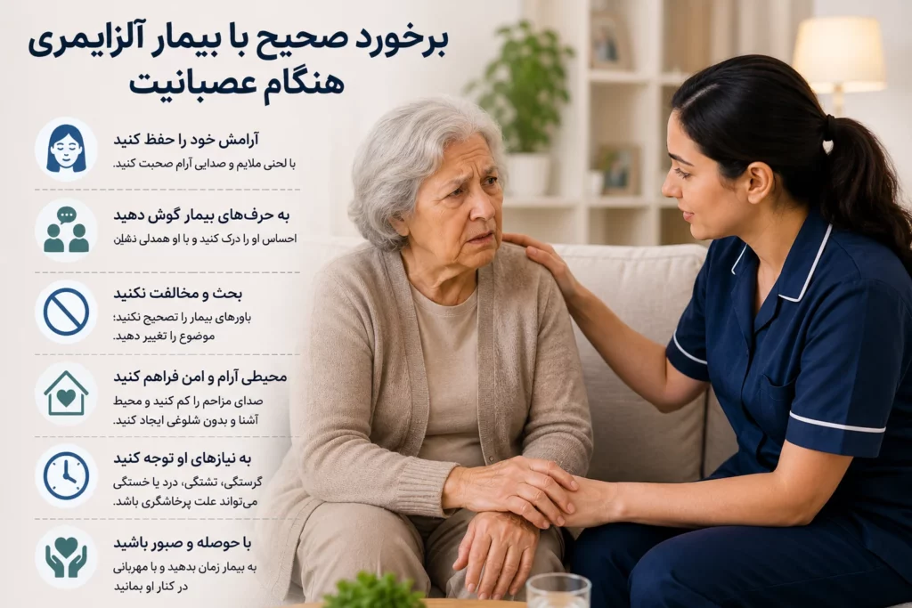 روش صحیح برخورد با بیمار آلزایمری پرخاشگر