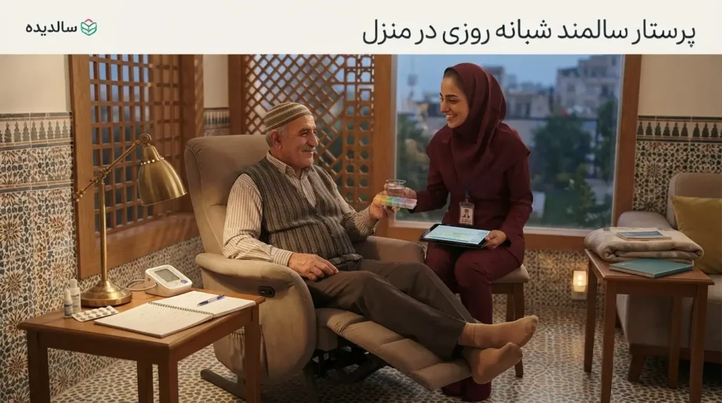 وظایف پرستار سالمند شبانه روزی در منزل