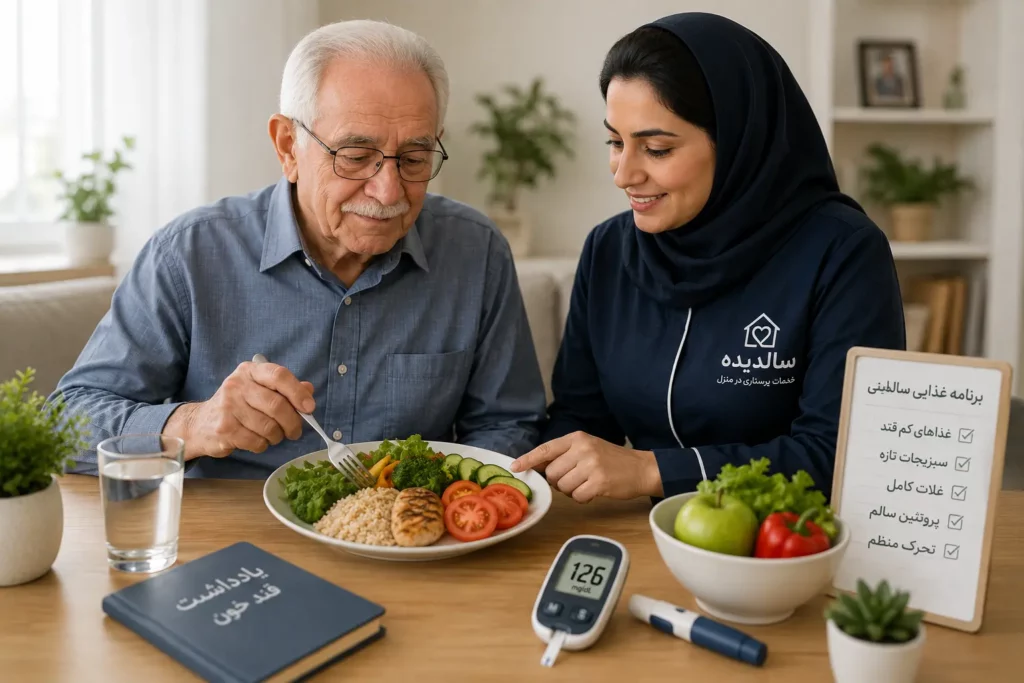 تغذیه سالمند دیابتی در منزل